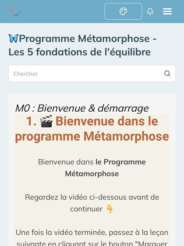 Espace membre : bienvenue dans le programme Métamorphose